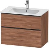Duravit D-Neo Waschtischunterbau 810 mm betongrau matt mit Soft-Close-Auszug