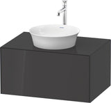DURAVIT White Tulip Waschtischunterbau 800 mm, 1 Auszug, LED-Beleuchtung, anthrazit