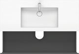 DURAVIT L-Cube Waschtischset mit Vero Air 1200 mm, graphit matt, wandhängend, 2 Schubkästen