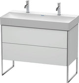 Duravit XSquare Waschtischunterbau 984x731x460 mm mit Fußgestell, s-matt und Ahorn