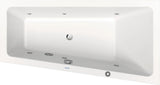 Duravit No.1 Whirlwanne 1500x800mm Trapez Einbau mit 6 Chromdüsen und Fußgestell