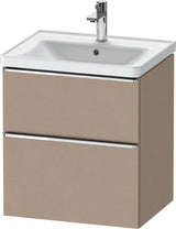 Duravit D-Neo Waschtischunterbau 584 mm betongrau matt mit Auszug und Schubkasten