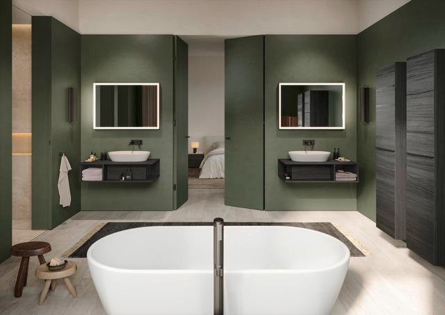 DURAVIT C.1 Einhebel-Waschtischmischer Unterputz 225 mm Schwarz Matt ohne Zugstange
