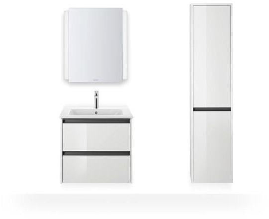 DURAVIT Ketho.2 Waschtischunterbau 610 mm betongrau matt mit 2 Schubkästen und Soft-Close