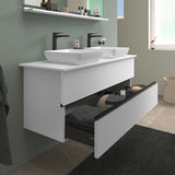 DURAVIT Sivida Konsolenwaschtischunterbau 1315 mm, bodenstehend, Weiß Matt, 2 Schubkästen