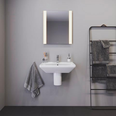 DURAVIT Licht & Spiegel Wandspiegel 600x700mm beleuchtet mit Schalter IP44