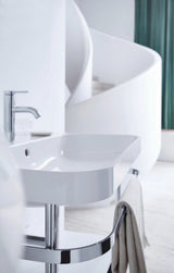 Duravit C.1 Einhebel-Waschtischmischer M mit Zugstange, Schwarz Matt