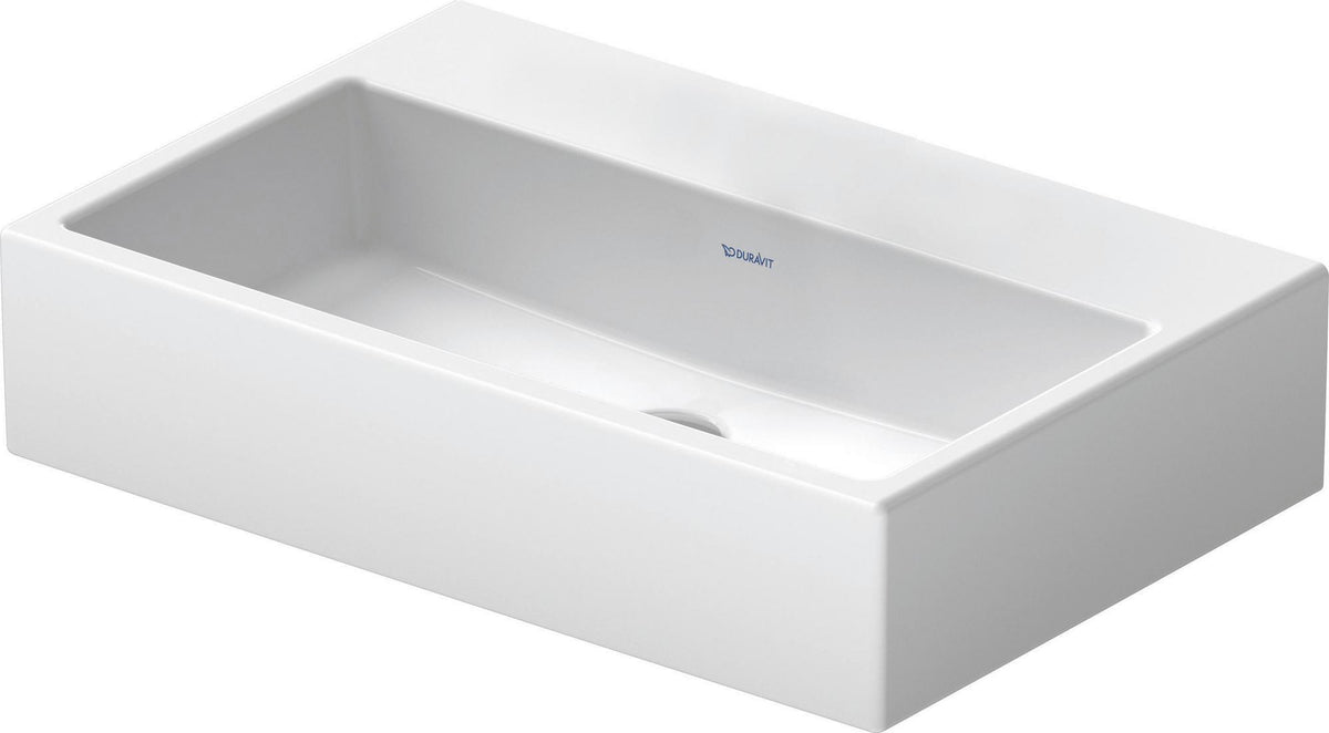 DURAVIT Vero Air Waschtisch 600 mm Weiß, ohne Überlauf, 1 Hahnloch, Unterseite glasiert