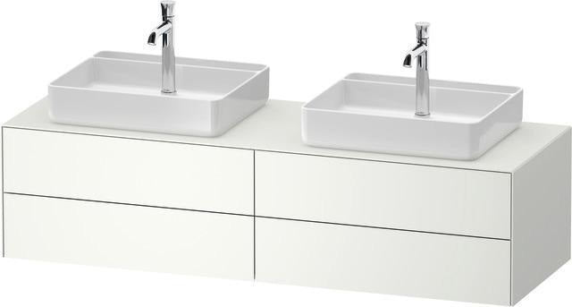 Duravit White Tulip Waschtischunterbau 1600 mm Nussbaum links von Philippe Starck