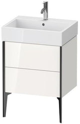 Duravit Waschtischunterbau XVIU 493x584x454mm Prof. Champ matt weiß matt – bodenstehend, 2 Auszüge, Tip-On