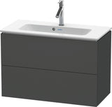 DURAVIT L-Cube Waschtischunterbau 820 mm weiß matt mit 2 Schubkästen und Tip-On-Technik