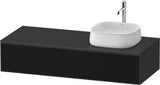 Duravit Zencha Konsolen-Waschtischunterbau 1300 mm Eiche Anthrazit mit Auszug