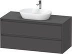 graphit matt / 2 Schubkästen / Waschtischunterbau