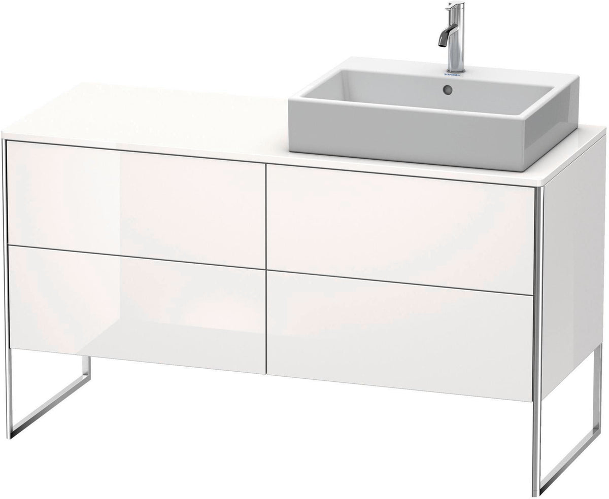 DURAVIT XSquare Waschtischunterbau betongrau matt 1400 mm mit 4 Auszügen