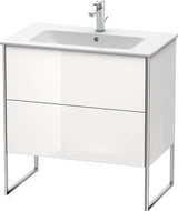 Duravit Waschtischunterbau XSquare 810x732x478mm mit 2 Auszügen, s-matt, Eiche, mittig