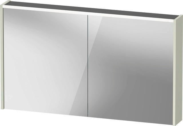 DURAVIT D-Code Spiegelschrank 1200 mm mit LED-Beleuchtung, 2 Türen, Front- und Innenspiegel