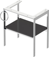 DURAVIT Metallkonsole White Tulip 684 mm, weiß seidenmatt, höhenverstellbar, von Philippe Starck
