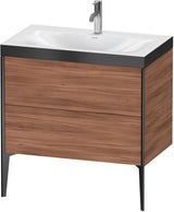 Duravit XViu c-bonded Waschtischset bodenstehend 800 mm mit 2 Auszügen, Push-Open und Soft-Close