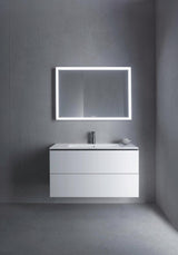 DURAVIT ME by Starck Möbelwaschtisch 1030 mm Weiß Seidenmatt mit Überlauf und 1 Hahnloch