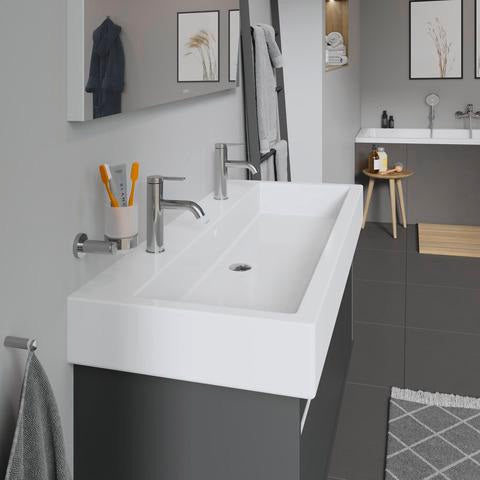 DURAVIT Waschtisch Vero 1200 mm mit Überlauf & Hahnlochbank – Weiß, WonderGliss