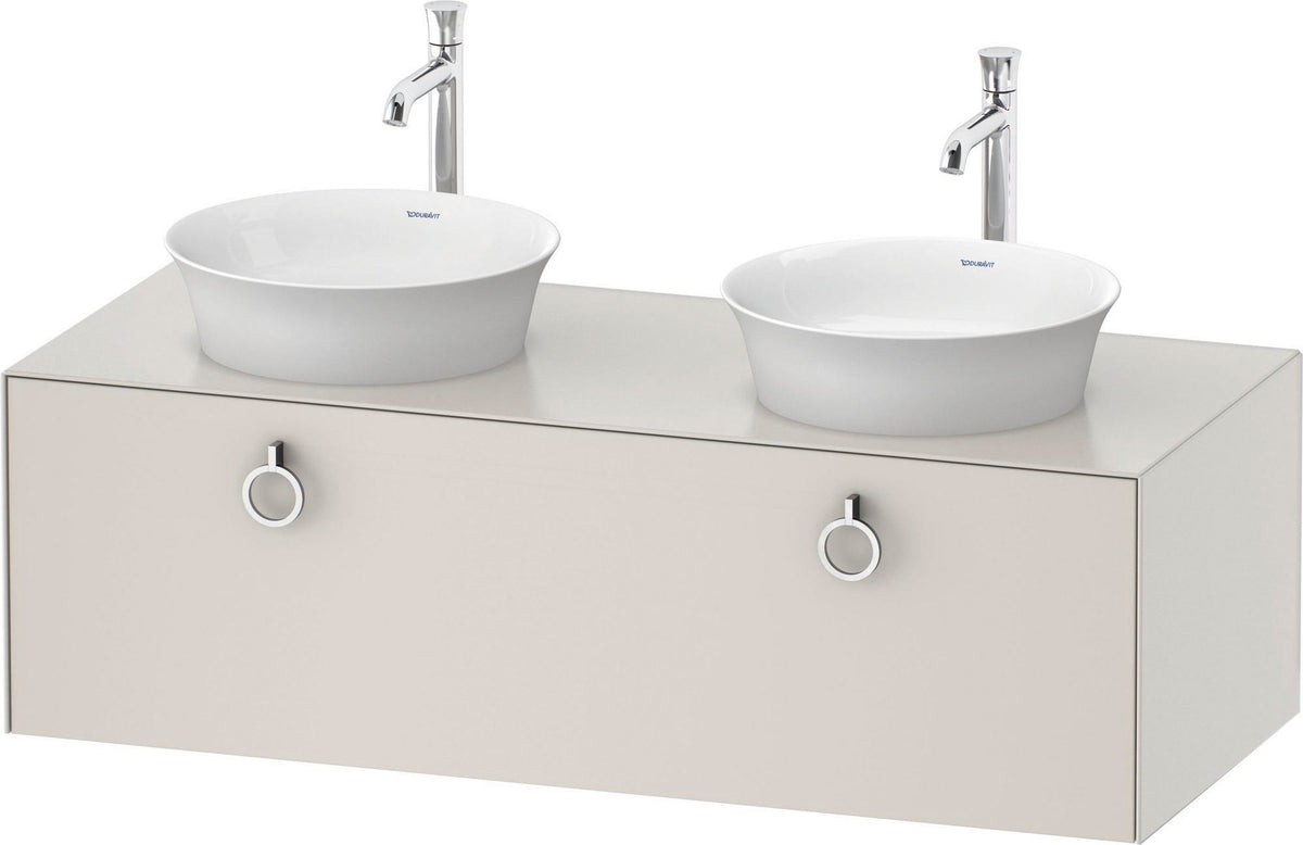 DURAVIT White Tulip Waschtischunterbau 1300 mm, 1 Auszug, wandhängend, weiß seidenmatt
