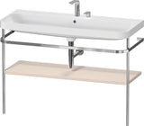 Duravit Happy D.2 c-shaped Waschtischset 1175 mm mit Metallkonsole und Waschschüssel