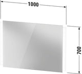 DURAVIT Spiegel Ketho.2 33x400x700mm mit Beleuchtung, Sensorschalter und Dimmfunktion