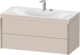 DURAVIT XViu c-bonded Waschtischset 1000 mm wandhängend mit 2 Schubkästen, Tip-on und Soft-Close