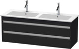 DURAVIT Ketho Waschtischunterbau 1270 mm betongrau matt mit 2 Schubkästen und Soft-Close