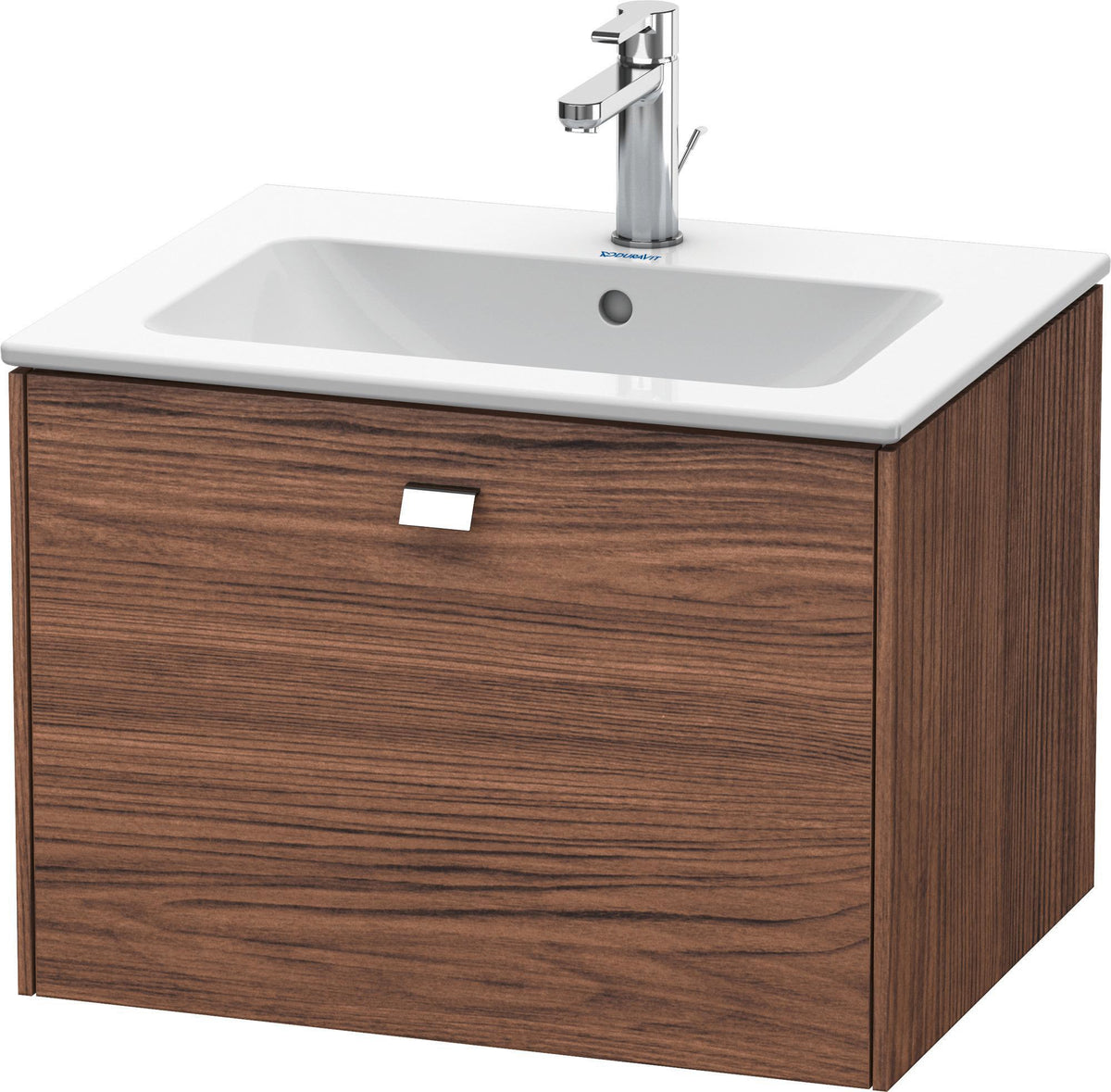 Duravit Brioso Waschtischunterbau 620 mm betongrau matt mit 1 Auszug und Soft-Close