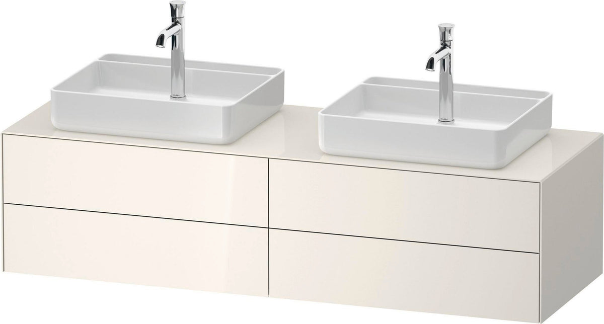 Duravit White Tulip Waschtischunterbau 1600 mm Nussbaum links von Philippe Starck
