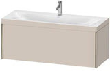 Duravit Möbelwaschtischset XVIU 1200x480mm Chaos-Marmor / Ta s-matt mit Unterbau und Auszug