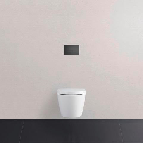DURAVIT DuraSystem Betätigungsplatte Beta 100 Dual Flush Aufgesetzt Schwarz Matt