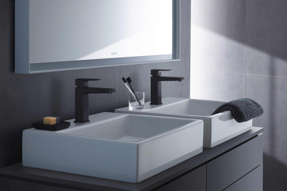 DURAVIT Manhattan Einhebel-Waschtischmischer M Chrom – ohne Zugstange, Keramikmischsystem, 129 mm Auslauf