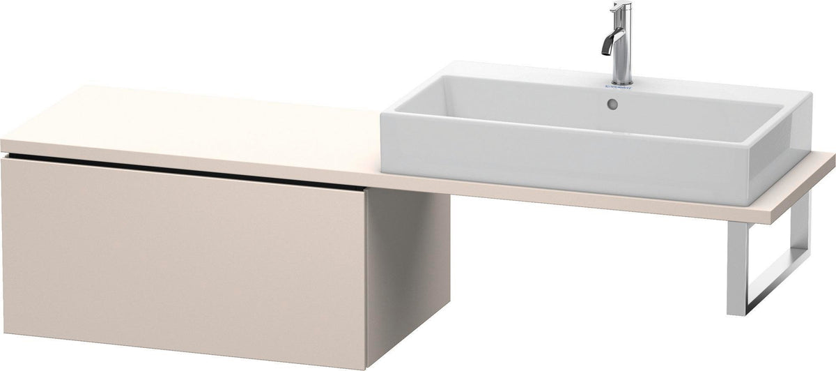 DURAVIT L-Cube Unterschrank für Konsole 820 mm, 1 Auszug, Weiß Matt, Tip-on