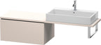 1 Auszug / sonstige / US für Konsole L-Cube 400x820x548mm 1 Auszug, Taupe