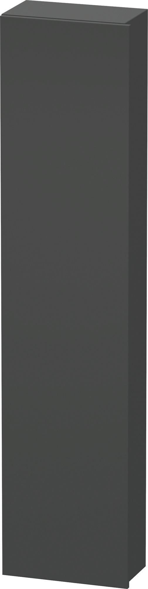 DURAVIT DuraStyle Hochschrank 400 mm betongrau matt, 1 Tür links, Soft-Close