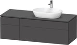 Duravit L-Cube Waschtischunterbau 1420 mm Taupe supermatt mit Tip-on und Soft-Close