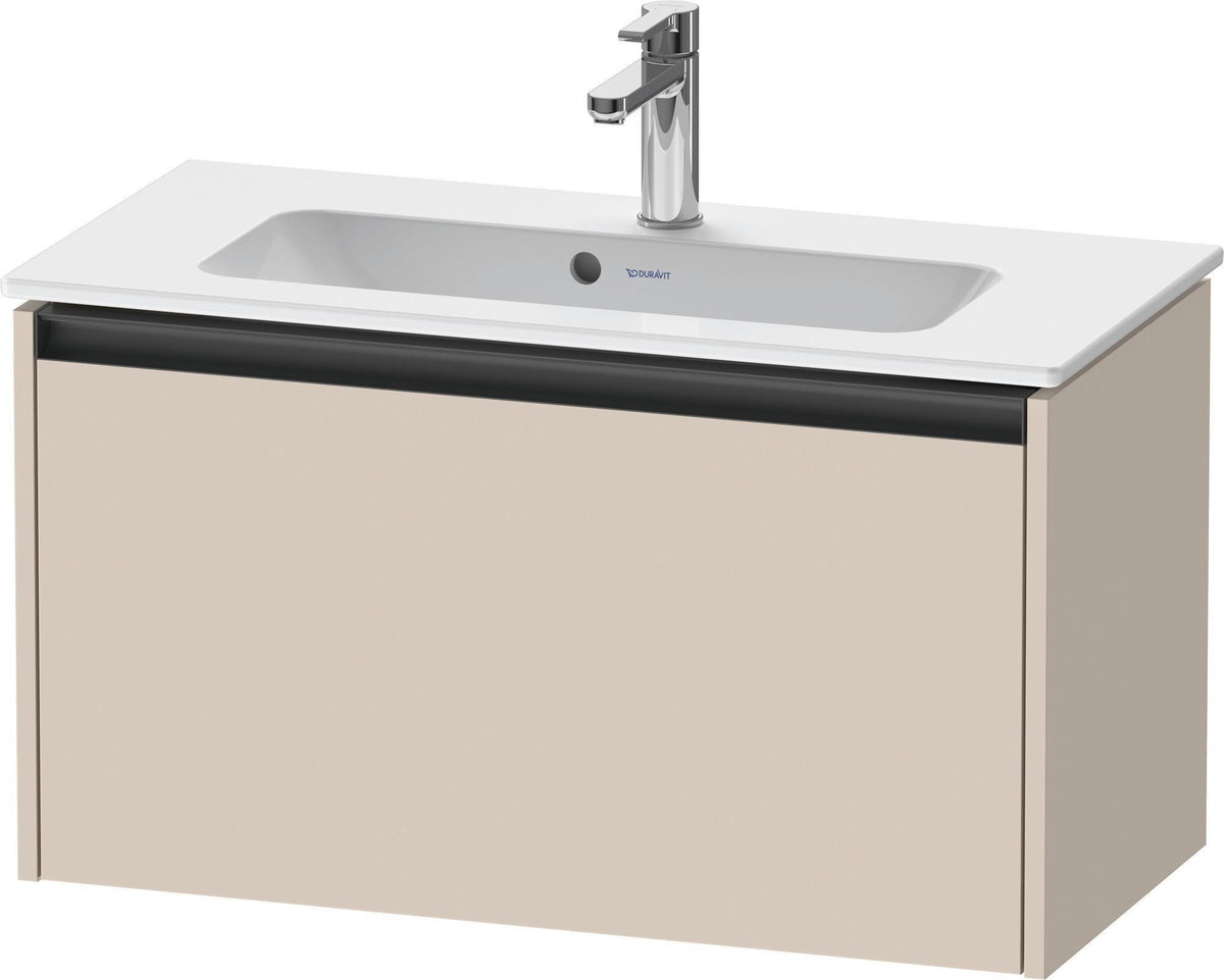 DURAVIT Ketho.2 Waschtischunterbau 810 mm betongrau matt mit Auszug und Soft-Close