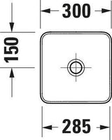 DURAVIT Sivida Aufsatzbecken Set mit Konsole 410x330mm Weiß ohne Hahnloch