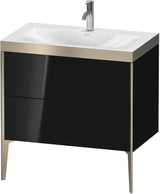 DURAVIT XViu c-bonded Waschtischset bodenstehend 800 mm mit 2 Auszügen und Push-Open