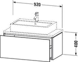 DURAVIT L-Cube Waschtischunterbau 920 mm taupe supermatt mit Tip-On-Technik