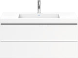 Duravit L-Cube Waschtischset 1000x480 mm mit Vero Air Möbelwaschtisch und 2 Schubkästen in Steingrau matt