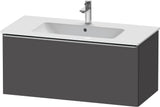 Duravit D-Neo Waschtischunterbau 1010 mm, 1 Auszug, Weiß Matt, Griff Bronze Gebürstet, Wandhängend