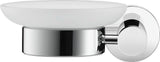 Duravit D-Code Seifenschale links Chrom – Wandmontage mit Befestigungsmaterial
