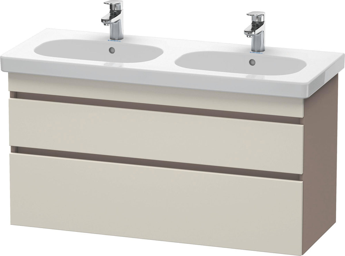 Duravit DuraStyle Waschtischunterbau 1150 mm, 2 Schubkästen, weiß matt – wandhängend