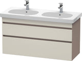 Duravit DuraStyle Waschtischunterbau 1150 mm, 2 Schubkästen, weiß matt – wandhängend