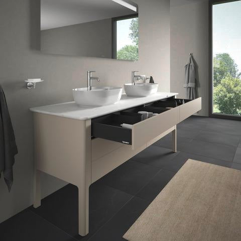 DURAVIT Luv Waschtischunterbau bodenstehend 1733 mm Taupe Seidenmatt 2 Auszüge