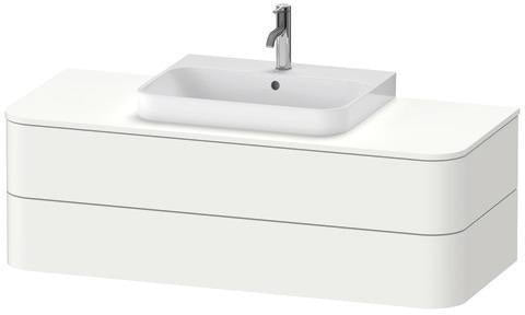 Duravit Waschtischunterbau Happy D.2 Plus 1300 mm taupe supermatt mit Tip-On-Technik