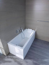 DURAVIT Starck Einbau-Badewanne 1600x700 mm Weiß mit Überlauf und 1 Rückenschräge